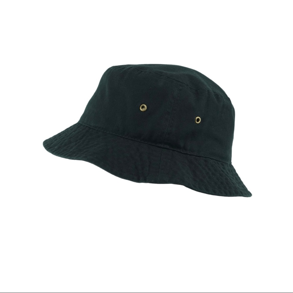 Black bucket hat